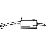 Задний глушитель SIGAM 0A6JR7U Nissan Micra (K11) 2 Хэтчбек 1.0 i 16V 54 л.с. 1992 – 2000 X IF1Y8 38656