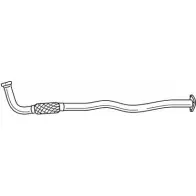 Выхлопная труба глушителя SIGAM VDVFMW P 8VPJ92 Opel Astra (F) 1 Универсал 1.7 TDS (F08. C05) 82 л.с. 1991 – 1998 40148