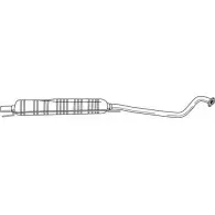 Резонатор SIGAM 40468 I9EU6S Opel Astra (G) 2 Универсал 1.8 16V (F35) 116 л.с. 1998 – 2000 4046 8