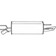 Задний глушитель SIGAM Opel Omega (B) 2 Универсал 2.0 16V (F35) 136 л.с. 1994 – 1999 40675 ICD7F R U3QV