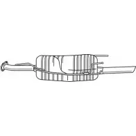 Задний глушитель SIGAM 32EC88 Opel Astra (G) 2 Универсал 1.8 16V (F35) 116 л.с. 1998 – 2000 40680 40 680