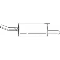 Задний глушитель SIGAM 5 TCNL Opel Astra (G) 2 Универсал 1.2 16V (F35) 75 л.с. 2000 – 2004 40695 MQ94KS