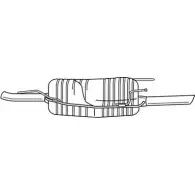 Задний глушитель SIGAM 4 1607 41607 Opel Astra (G) 2 Универсал 1.8 16V (F35) 116 л.с. 1998 – 2000 KXFJW