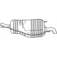 Задний глушитель SIGAM 4161 7 41617 S31XJ Opel Astra (H) 3 Универсал 1.6 (L35) 06 116 л.с. 2006 – 2014