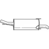 Задний глушитель SIGAM Opel Meriva (A) 1 Минивэн 1.7 DTI (E75) 75 л.с. 2003 – 2010 U 8M3J 41647 YC4N5