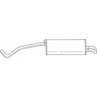 Задний глушитель SIGAM Skoda Fabia (6Y2) 1 Хэтчбек 1.9 TDI RS 130 л.с. 2003 – 2008 KWGRR 42603 363 H4