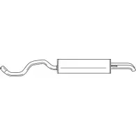 Задний глушитель SIGAM 42605 Seat Toledo (1M2) 2 Седан 1.4 16V 75 л.с. 2000 – 2002 6L1A I RPKN6