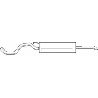 Задний глушитель SIGAM 42611 Seat Toledo (1M2) 2 Седан 1.4 16V 75 л.с. 2000 – 2002 1WKP VI TQH7Q