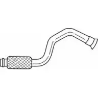 Выхлопная труба глушителя SIGAM 45210 4521 0 Citroen C4 1 (LA, PF2) Купе 1.6 VTi 120 120 л.с. 2008 – 2011 L7Q0P