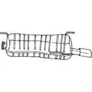 Задний глушитель SIGAM 45631 RKU367 4 5631 Peugeot 306 1 (7A, 7C, N3, N5) Хэтчбек 2.0 S16 152 л.с. 1993 – 2001