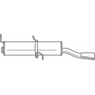 Задний глушитель SIGAM HUXUY 45658 9L5IL U Peugeot 306 1 (7D, N3, N5) Кабриолет
