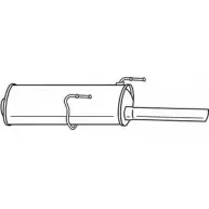 Задний глушитель SIGAM 456 61 Peugeot 406 1 (8E, 8F) Универсал 1.8 16V 116 л.с. 2000 – 2004 S17EODZ 45661