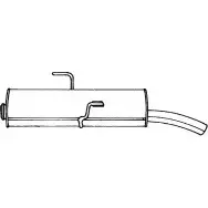 Задний глушитель SIGAM BEC0R8O 45670 A6 QY8 Peugeot 306 1 (7E, N3, N5) Универсал 2.0 HDI 90 90 л.с. 1999 – 2002