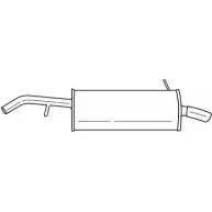 Задний глушитель SIGAM UGOWY 466 10 Peugeot 207 1 (SW, WK, PF1) Универсал 1.6 HDi 109 л.с. 2007 – 2012 46610