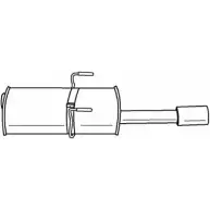 Задний глушитель SIGAM 85J9HFG 466 18 46618 Peugeot 406 1 (8E, 8F) Универсал 1.8 16V 116 л.с. 2000 – 2004