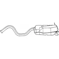 Задний глушитель SIGAM MM9CF N4GI C Renault Laguna (K56) 1 Универсал 2.2 dT (K569) 113 л.с. 1996 – 2001 50681