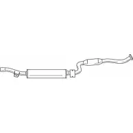 Резонатор SIGAM 5 3420 53420 8WVCXR Volvo S40 1 (644) Седан 2.0 140 л.с. 1995 – 1999