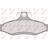 Тормозные колодки, дисковые, комплект VILLAR 626.0694 232 37 7591D724 3101677