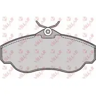 Тормозные колодки, дисковые, комплект VILLAR 3101714 234 52 626.0728 23458