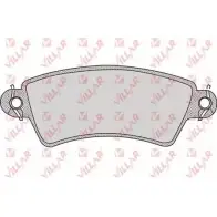Тормозные колодки, дисковые, комплект VILLAR 2 3396 8680D1481 626.0766 3101753