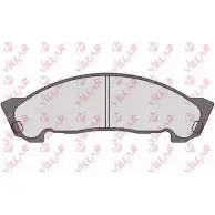 Тормозные колодки, дисковые, комплект VILLAR 25KMV B 626.1750 626.1750 3102693