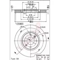 Тормозной диск VILLAR KJ93 D6 3102888 628.0275 FYI4C