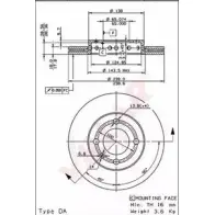 Тормозной диск VILLAR DAU0Y D K5BUH 628.0665 3102952