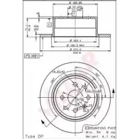 Тормозной диск VILLAR ZQ3MF HG LLKB8K 628.1039 3103002