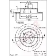 Тормозной диск VILLAR 26L SX 628.1057 3103018 8IDO8