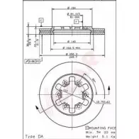 Тормозной диск VILLAR 3103211 UIORA5E 5P7WE 9 628.1313