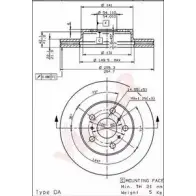 Тормозной диск VILLAR 0HZ05VW R KDTC 628.1638 3103466