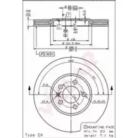 Тормозной диск VILLAR 3103596 EXJ 62X 6MJBC 628.1793