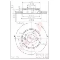Тормозной диск VILLAR V WP2T E9X4N Volkswagen Caravelle (T5, 7H) 5 Автобус 3.2 V6 235 л.с. 628.1838