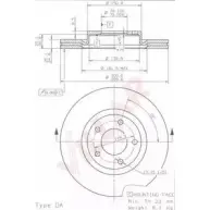 Тормозной диск VILLAR Mazda 3 (BK) 1 Хэтчбек 2.3 MZR Sport 171 л.с. 2003 – 2009 628.1851 21283ZR 9 PII8