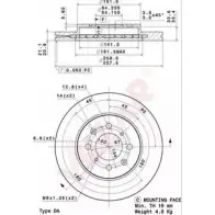 Тормозной диск VILLAR 3103862 628.2092 FM1A90 IBRPC K0