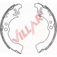 Тормозные колодки, комплект VILLAR S1OSLHB 4UJL QY 3104728 629.0695