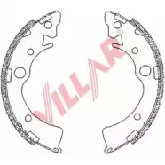 Тормозные колодки, комплект VILLAR 629.0696 QG IYIFH 3104729 R7WKR4