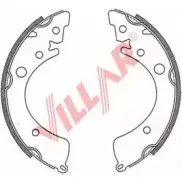 Тормозные колодки, комплект VILLAR 629.0735 E02UE 3104760 6U RYQ
