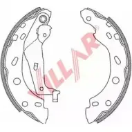 Тормозные колодки, комплект VILLAR 629.0792 3104807 X 8X1D 6VBB0A9