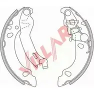 Тормозные колодки, комплект VILLAR 3104826 MHHT3H 9 1L93 629.0814