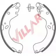 Тормозные колодки, комплект VILLAR 6NB6CFF 3104874 629.0883 YB DWU0