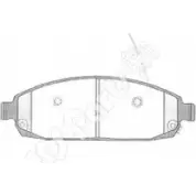 Тормозные колодки, дисковые, комплект IPS PARTS 00000000000000000000000000000024251 3105307 00000000000000000 000000000000024250 IBD-1089