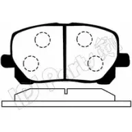 Тормозные колодки, дисковые, комплект IPS PARTS W9OO6 3105375 000 00000000000000000000000000023836 IBD-1213