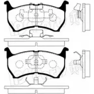 Тормозные колодки, дисковые, комплект IPS PARTS 0000000000000000 0000000000000021041 3105427 IBD-1301 00000000000000000000000000000021168