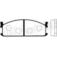 Тормозные колодки, дисковые, комплект IPS PARTS 3105570 IBD-1902 00000000000 000000000000000000021115 Y0V4Y