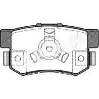 Тормозные колодки, дисковые, комплект IPS PARTS ZAWRX U WKD3X 3106425 IBR-1403