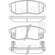 Тормозные колодки, дисковые, комплект IPS PARTS IBR-1H05 3106465 EXNM0X9 9UYC SX