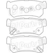 Тормозные колодки, дисковые, комплект IPS PARTS X4A YUYP 3106478 EA8ILVT IBR-1S00