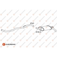 Резонатор EUROREPAR 1424754606 1609228080 L9M RQK SYXJES