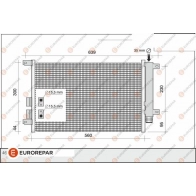 Радиатор кондиционера EUROREPAR 04QFG6 1609637980 1424886066 I0 1XP5V